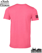 Load image into Gallery viewer, Exurb Fitness &quot;DC Skyline&quot; Short Sleeve - Heather Pink