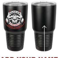Warrior Strength Supps 30oz. Stainless Steel Tumbler - Black