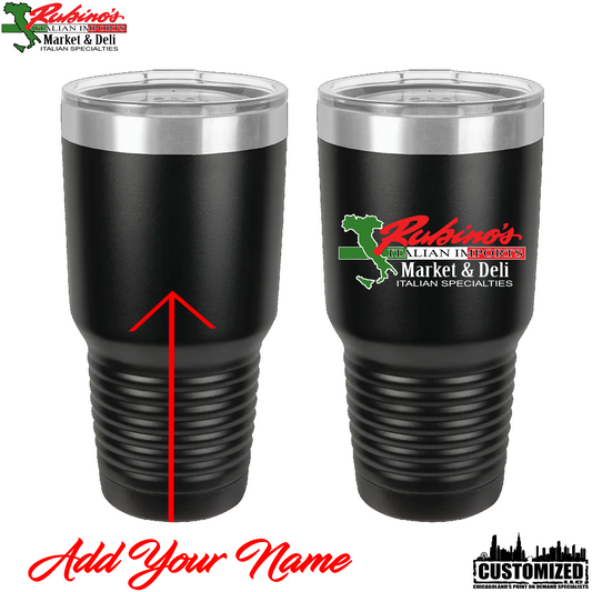 Rubino's "Classic" 30oz. Stainless Steel Tumbler - 4 Color Options