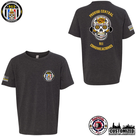 Proviso Central Comm. Next Level YOUTH Short sleeve shirt - Charcoal