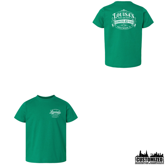 Louisa's 45 Anniversary TODDLER Short Sleeve - Kelly Green