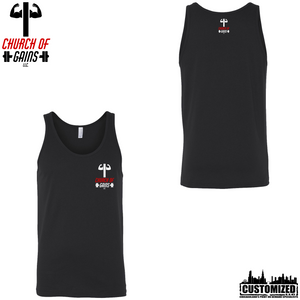 Church of Gains "OG" Style1 Tank top - Black (5 Print Options)