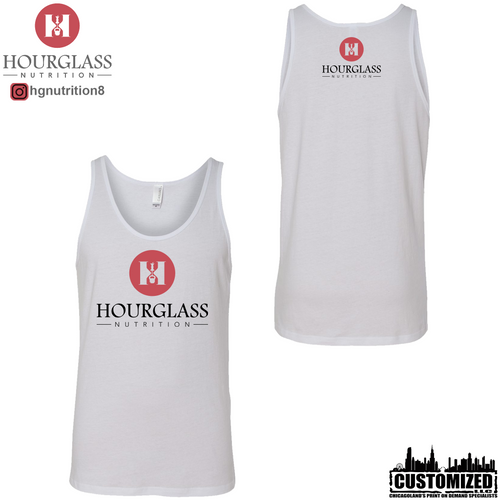 Hourglass Nutrition Jersey Tank Style2 - White