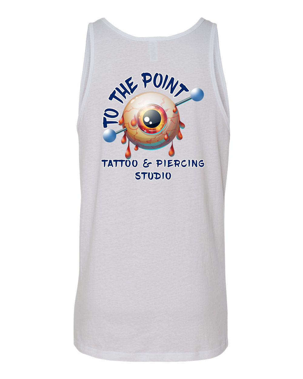 To The Point Piercing Studio Tank - White