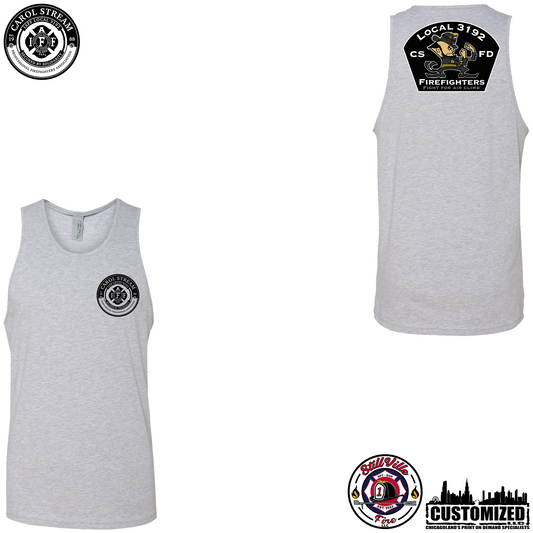 Carol Stream FD Muscle Tank - Heather Grey