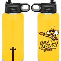 Bee's Revenge 40oz. Stainless Steel Water Bottle - Yellow