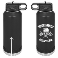 To The Point Tattoo 40oz. Stainless Steel Water Bottle - Black