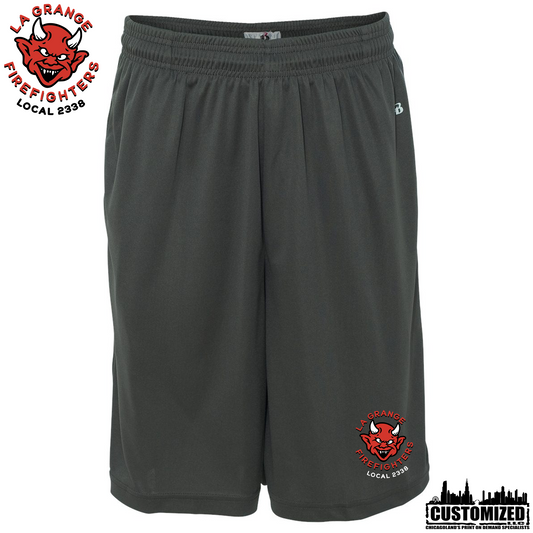 La Grange FD 10" Polyester shorts with Pockets - Graphite