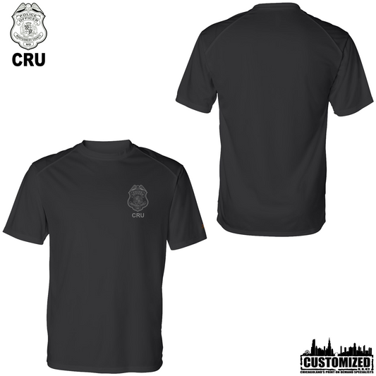 MCPD CRU Embroidered Dri-fit shirt "Style1" - Black