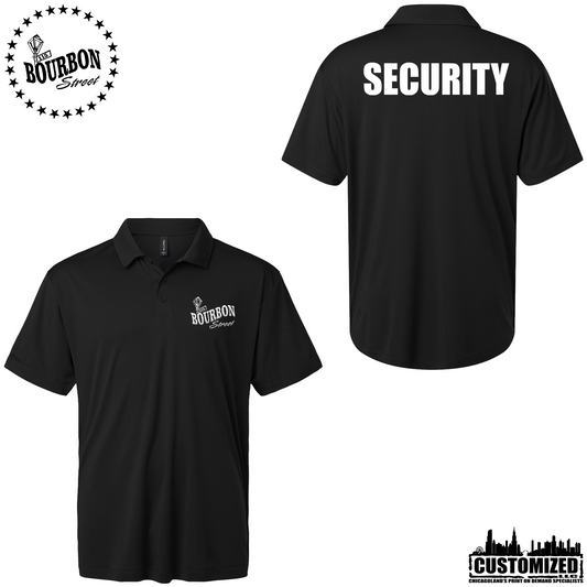 115th Bourbon Street Security Short Sleeve Polo - Black
