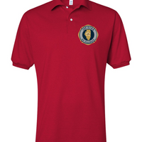 100 Club Embroidered Polo - True Red