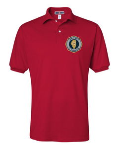 100 Club Embroidered Polo - True Red