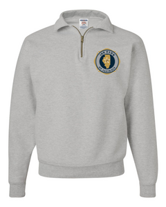 100 Club Embroidered Quarter-Zip Sweatshirt - Oxford