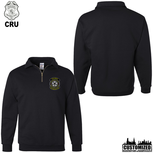 MCPD CRU Embroidered 1/4 Zip "Style2" - Black