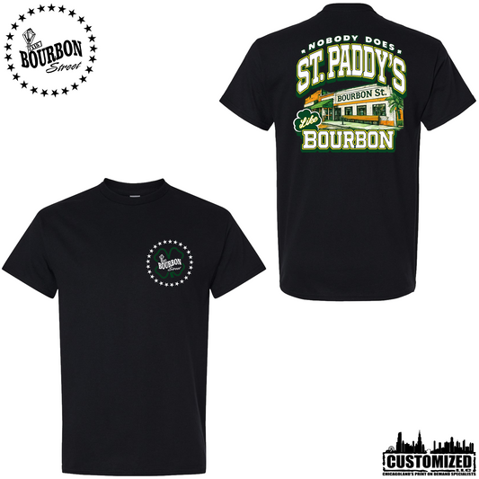 115 Bourbon Street Employee St. Patrick's Day Short Sleeve - Black