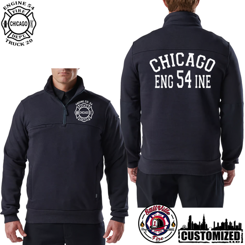 CFD Engine 54 5.11 Quarter Zip Job Shirt 2.0 - Navy
