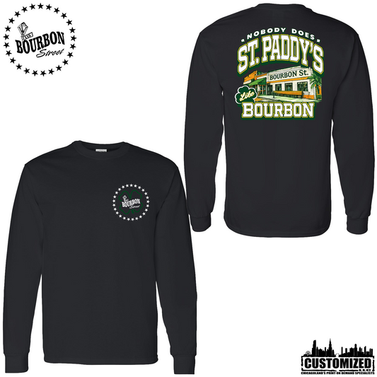 115 Bourbon Street Employee St. Patrick's Day Long Sleeve - Black