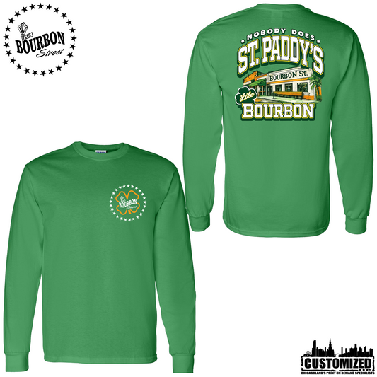 115 Bourbon Street St. Patrick's Day Long Sleeve - Irish Green