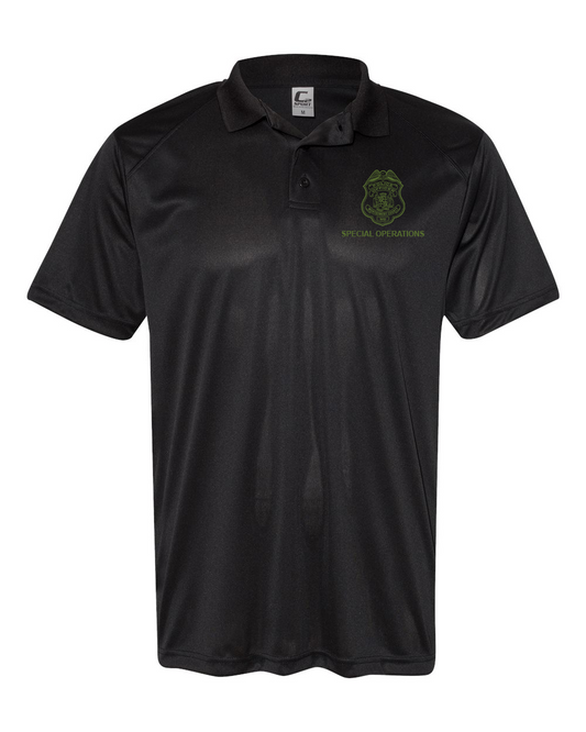 MCPD Special Operations Embroidered Dri-fit polo - Black