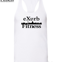 Exurb Fitness "DC Skyline" Women's Racerback Jersey Tank - White