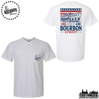 115 Bourbon Street America 250 Heavyweight Pocket T-Shirt - White