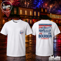 115 Bourbon Street America 250 Heavyweight Pocket T-Shirt - White