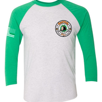 StillVille Irish Heritage 3/4 Raglan T-shirt - Green/White