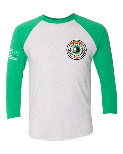 StillVille Irish Heritage 3/4 Raglan T-shirt - Green/White