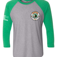 StillVille Irish Heritage 3/4 Raglan T-shirt - Green/Grey