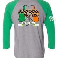 StillVille Irish Heritage 3/4 Raglan T-shirt - Green/Grey