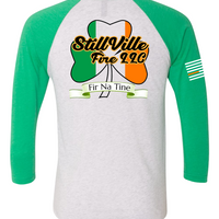 StillVille Irish Heritage 3/4 Raglan T-shirt - Green/White