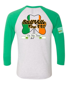 StillVille Irish Heritage 3/4 Raglan T-shirt - Green/White