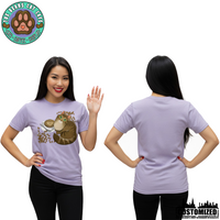 Toe Beans Cat Cafe "Carpurrino" Short Sleeve - Lavender