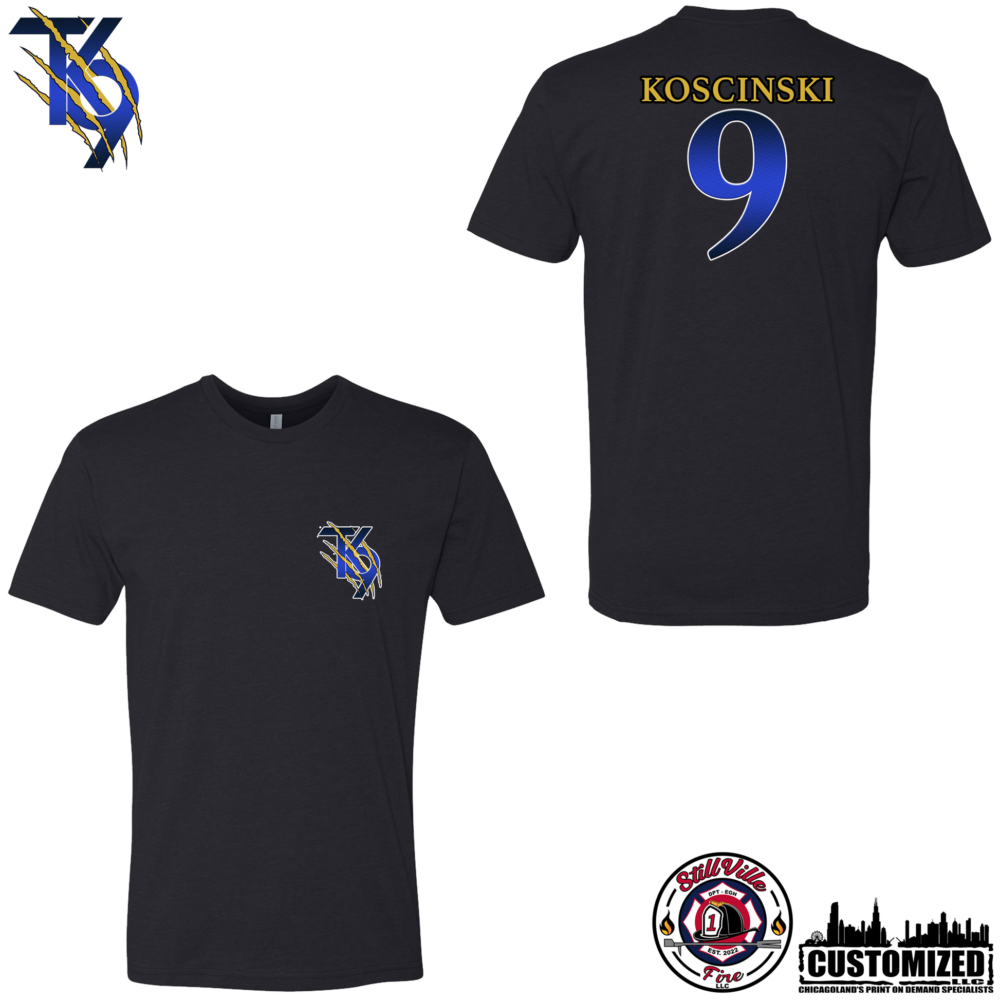 TK9 Next Level Short sleeve shirt "Style2" - Black