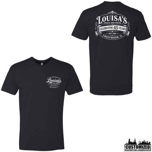 Louisa's 45 Anniversary Short Sleeve Shirt - Black