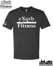 Load image into Gallery viewer, Exurb Fitness &quot;DC Skyline&quot; Short Sleeve - Charcoal