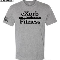 Exurb Fitness "DC Skyline" Short Sleeve - Dark Heather Grey