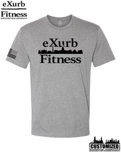 Load image into Gallery viewer, Exurb Fitness &quot;DC Skyline&quot; Short Sleeve - Dark Heather Grey