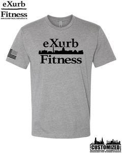 Exurb Fitness "DC Skyline" Short Sleeve - Dark Heather Grey