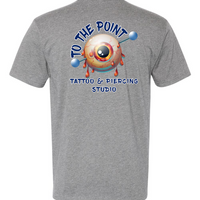 To The Point Piercing Studio shirt - Dark Heather Grey