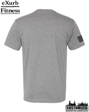 Load image into Gallery viewer, Exurb Fitness &quot;DC Skyline&quot; Short Sleeve - Dark Heather Grey