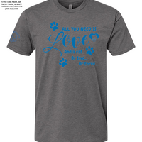 "All You Need Is Love And A Cat..." Short Sleeve - Heavy Metal