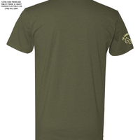 "Hold My Beer, I Need to Pet That Dog" Short Sleeve - Military Green
