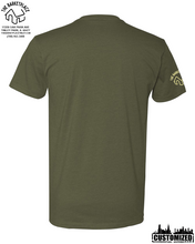 Load image into Gallery viewer, &quot;Hold My Beer, I Need to Pet That Dog&quot; Short Sleeve - Military Green