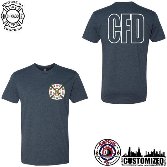 CFD Battalion 19 Short Sleeve Shirt - Navy