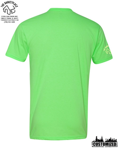 "Hold My Beer, I Need to Pet That Dog" Short Sleeve - Neon Green