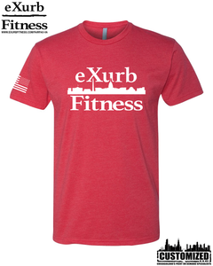 Exurb Fitness "DC Skyline" Short Sleeve - Red