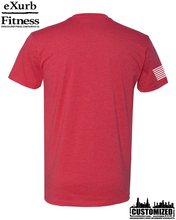 Load image into Gallery viewer, Exurb Fitness &quot;DC Skyline&quot; Short Sleeve - Red