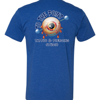 To The Point Piercing Studio shirt - Royal Blue
