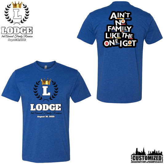 Lodge Family Reunion '25 Short Sleeve - Royal Blue